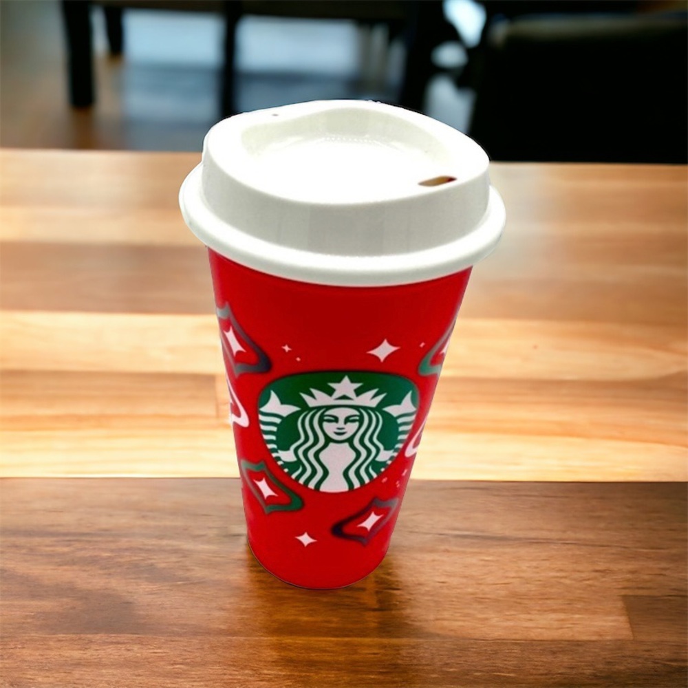 Starbucks Holiday Red Cup Reusable 16 ounce Grande 2023 Limited Edition‎